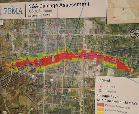 Joplin damage map